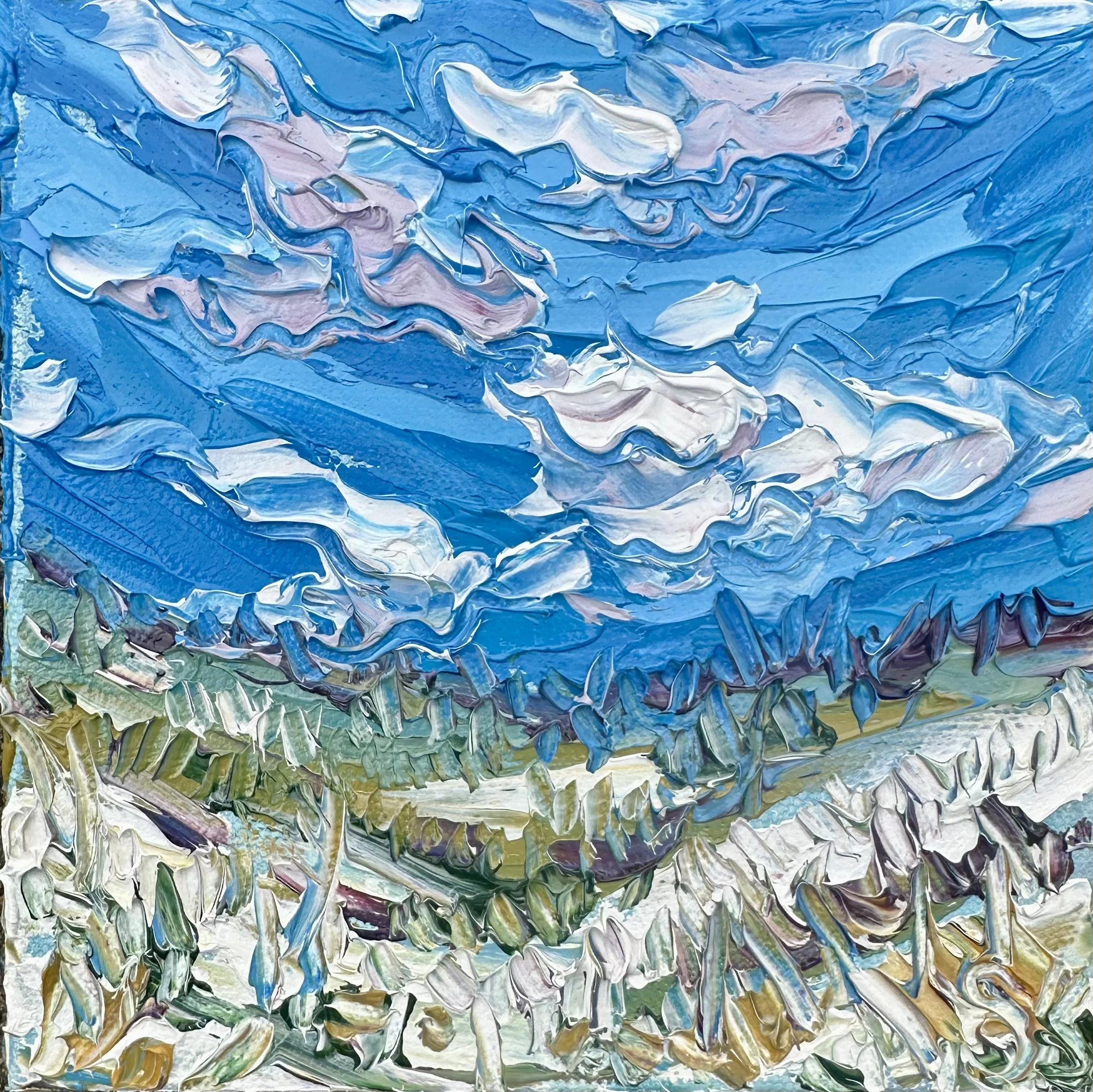 "Dunes"4x4- oil on canvas