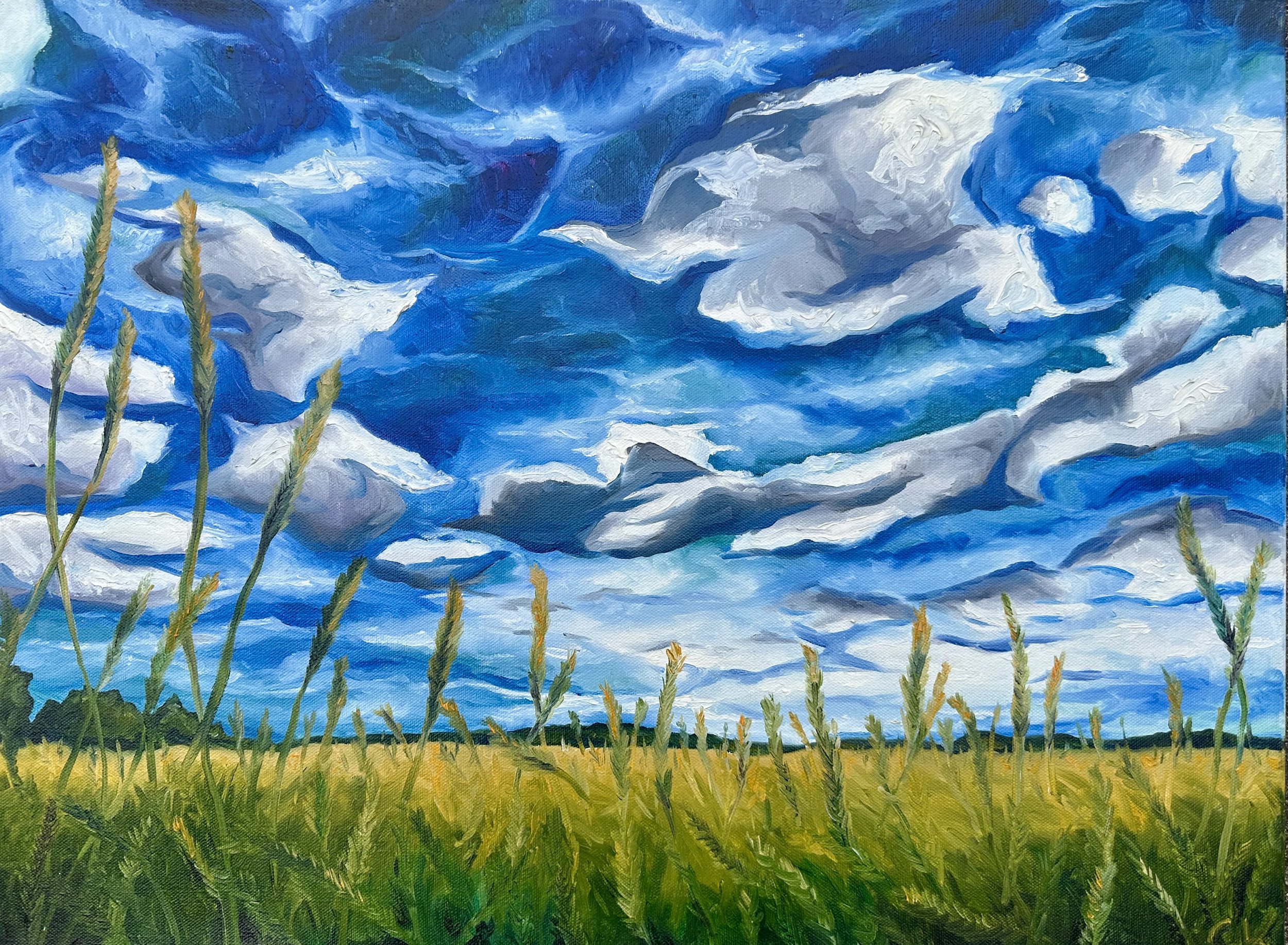 "Ominous" 24x18- oil on canvas