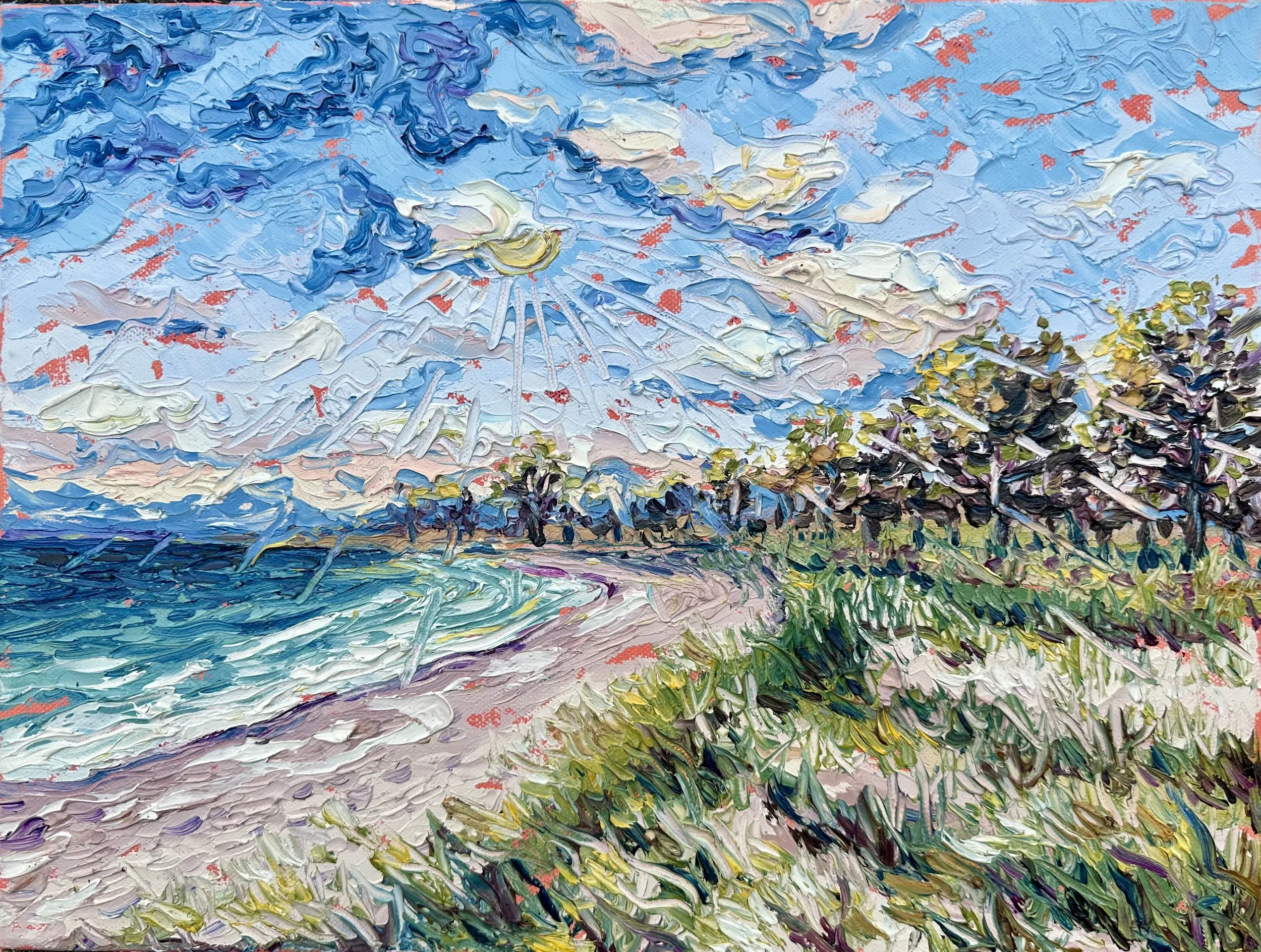 "Indiana Dunes" 16x12- oil on canvas