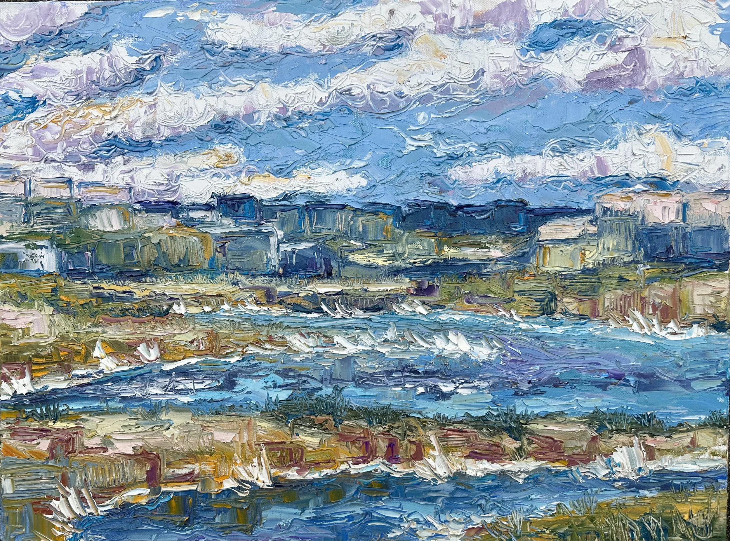 "Harsh Waters"  18x24- oil on canvas