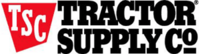 Logo for Tractor Supply Co., featuring the initials TSC in red and their full name in bold black letters.