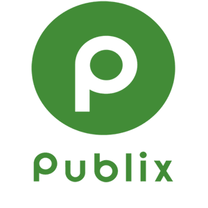 Publix logo with a green circle and the word 'Publix' underneath