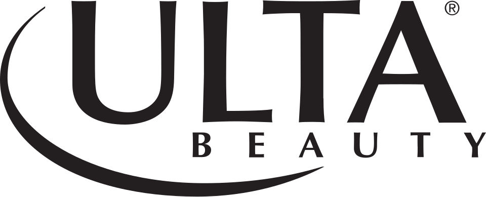 ULTA Beauty logo in black text with a curved line underneath.