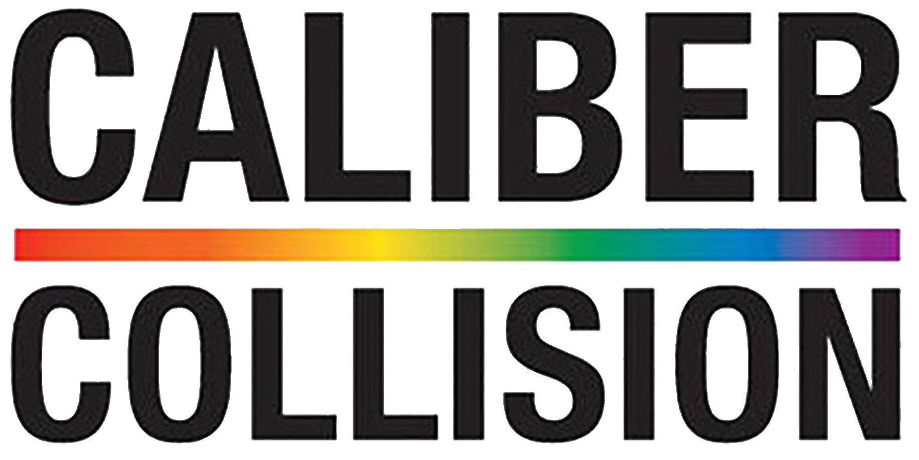 Sign with the text 'CALLBER COLLECTION' in large black letters and a rainbow-colored bar underneath.