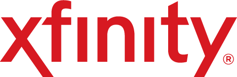 Xfinity logo in red text on a white background