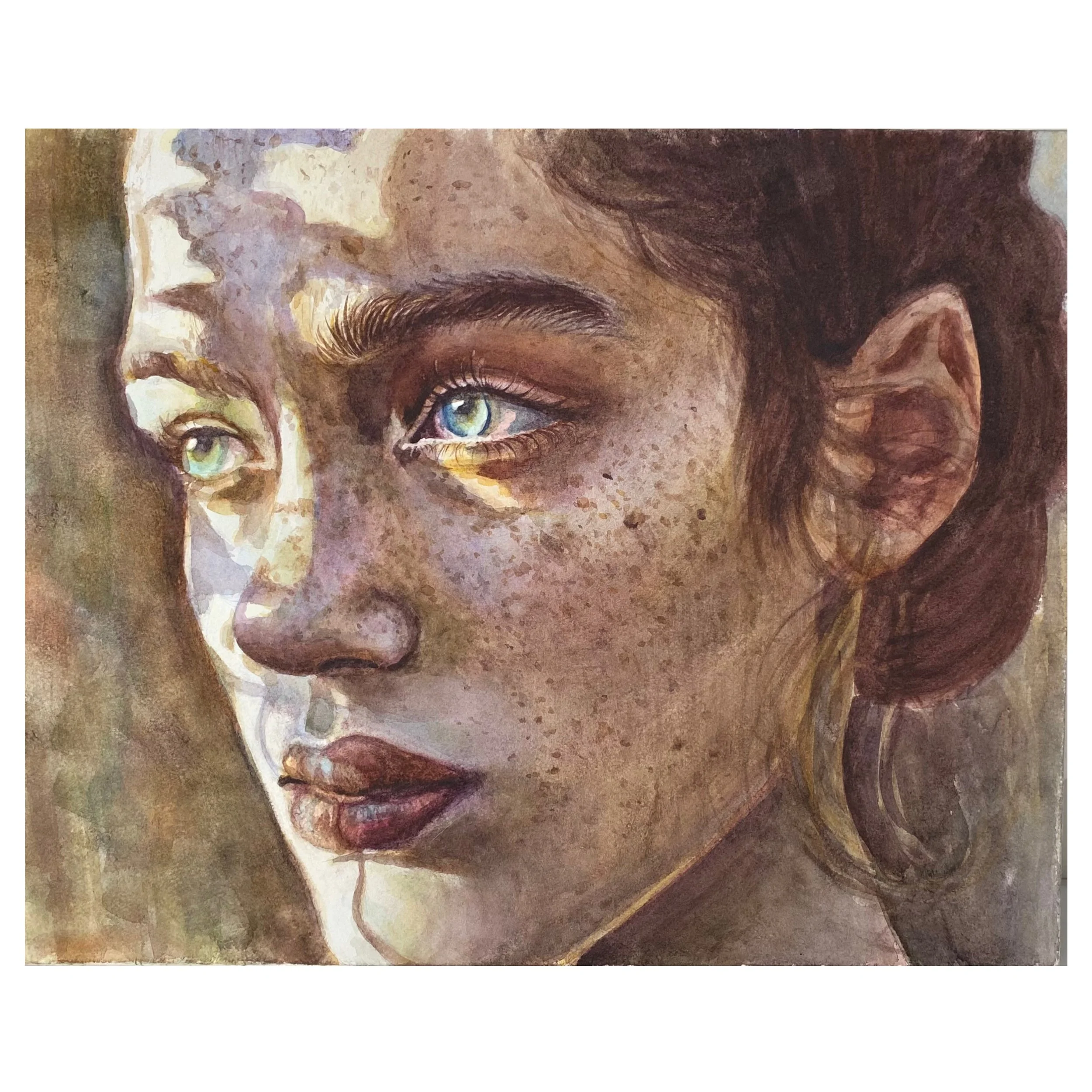 Sun, 2020, watercolor on paper — 16x20"