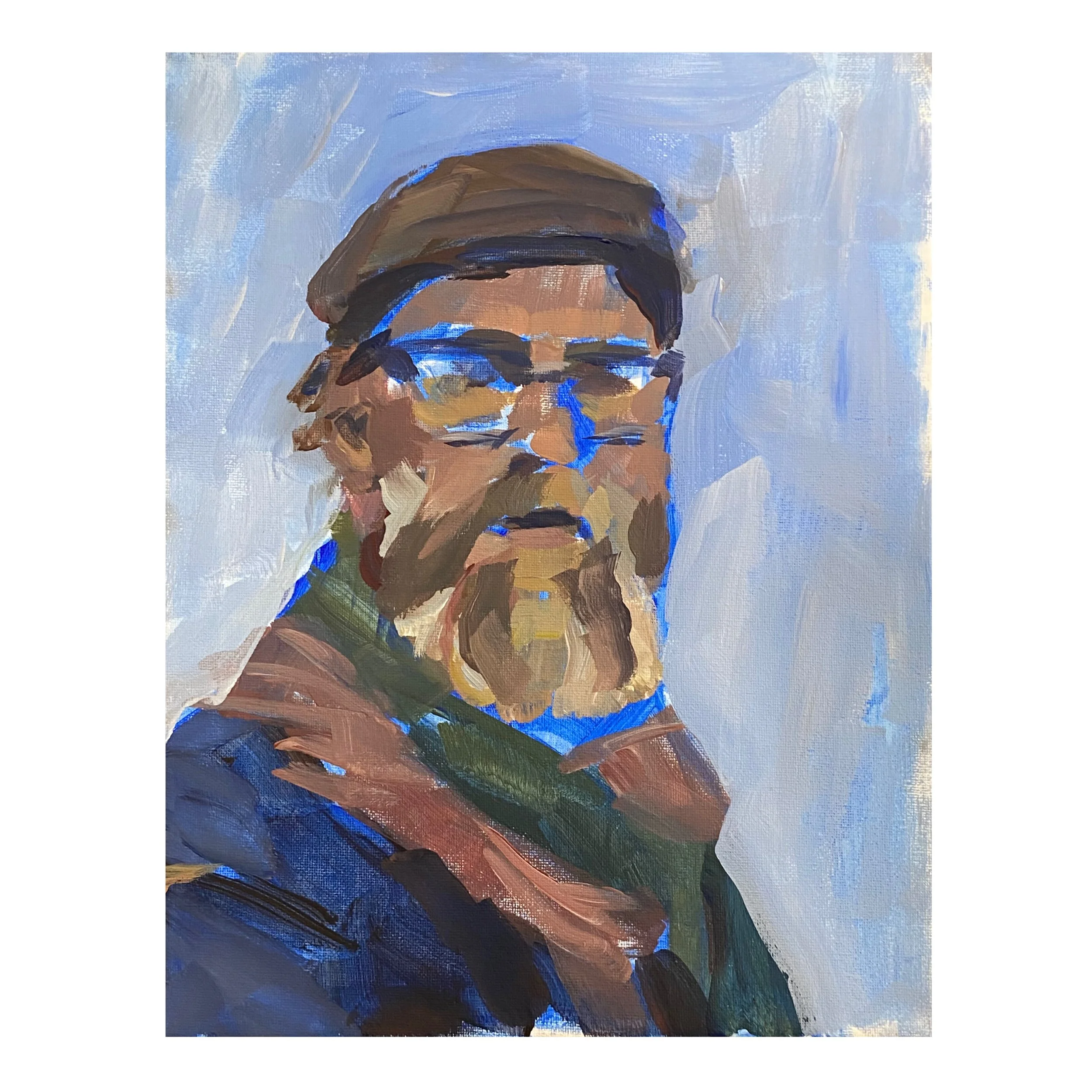 Derrick, 2024, acrylic on canvas — 8x10"