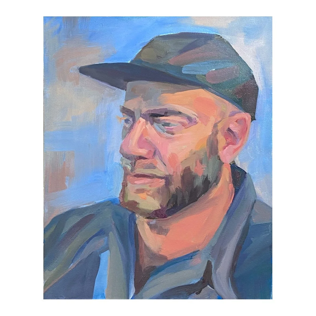 Andrew, 2023, oil on canvas — 16x20"