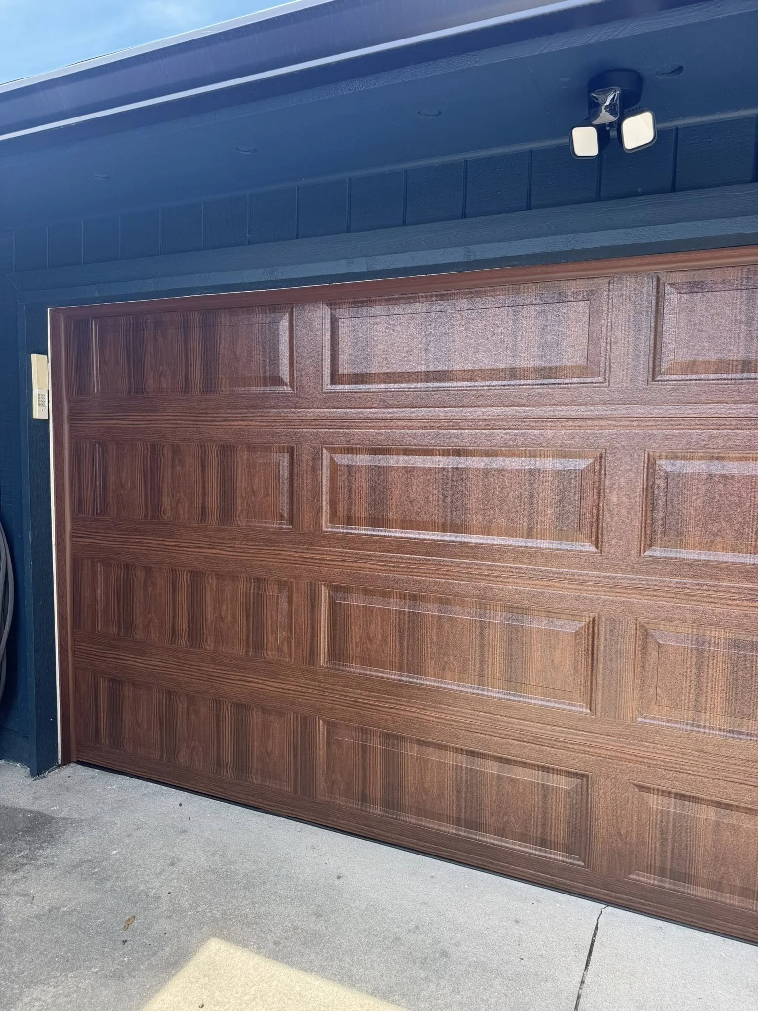 Garage door installed