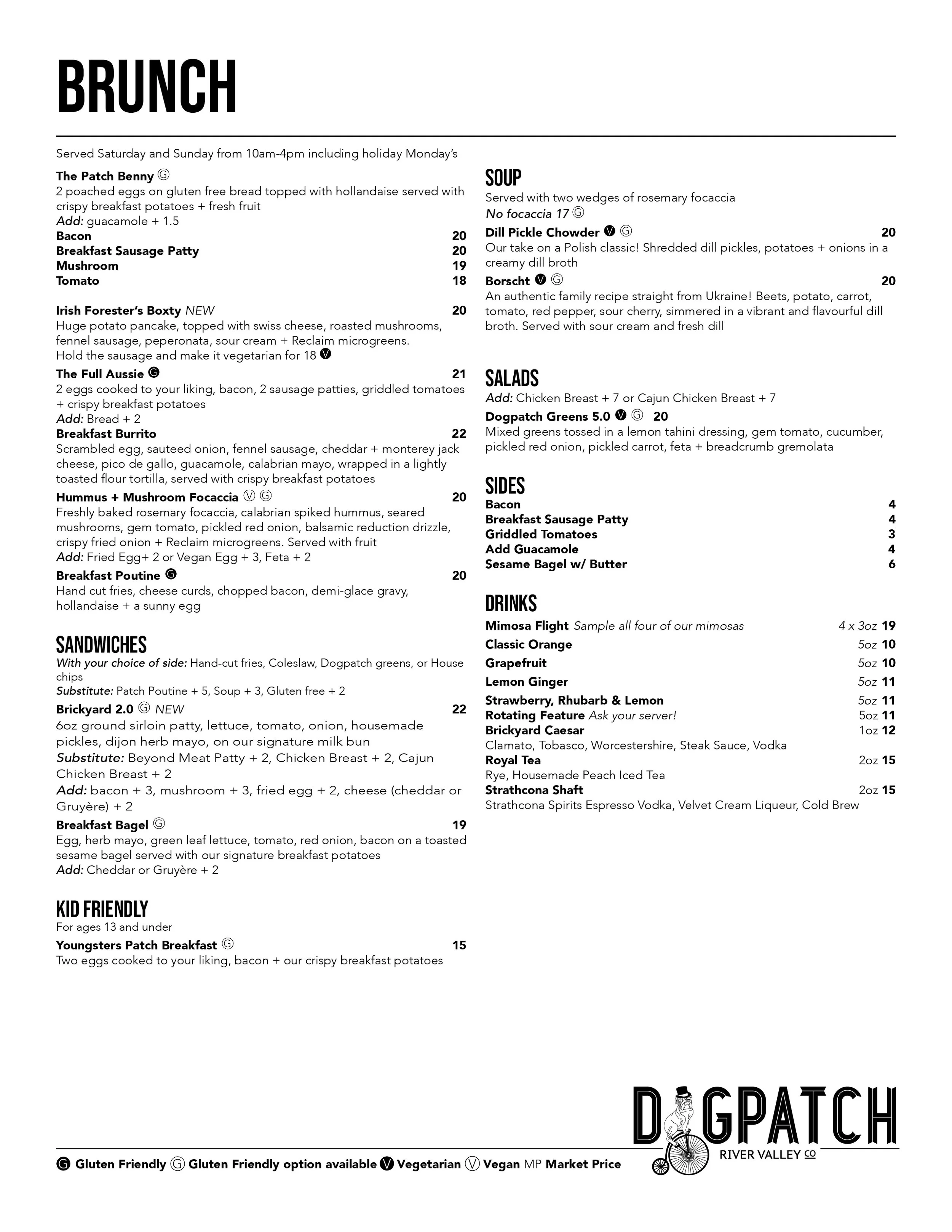 Menu — Dogpatch