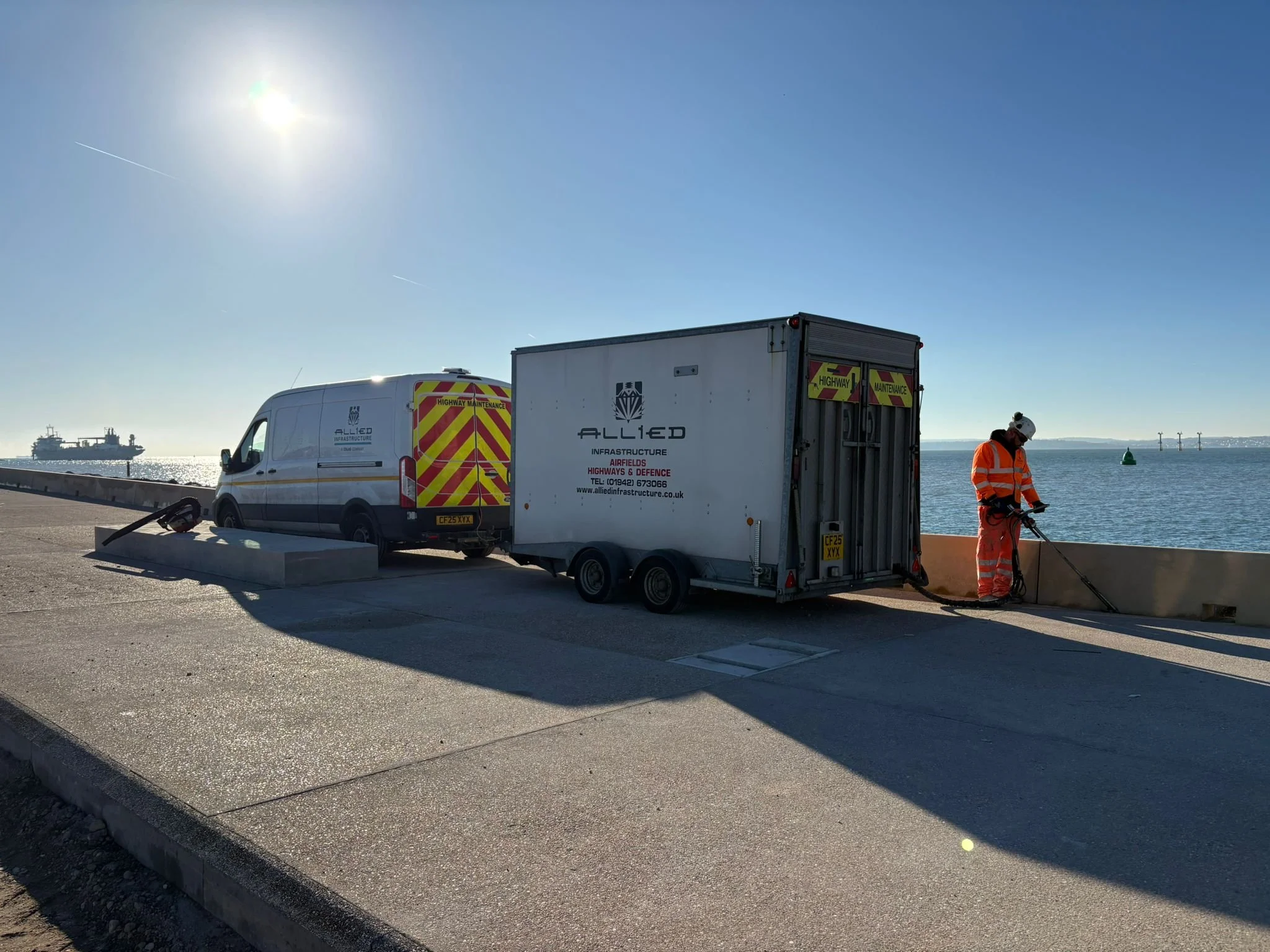 Allied Infrastructure works on all of the UK and Ireland’s civil and military airfields, undertaking all aspects of airside and landside airport infrastructure maintenance, as well as a number of Highways England and highway maintenance contracts, pr
