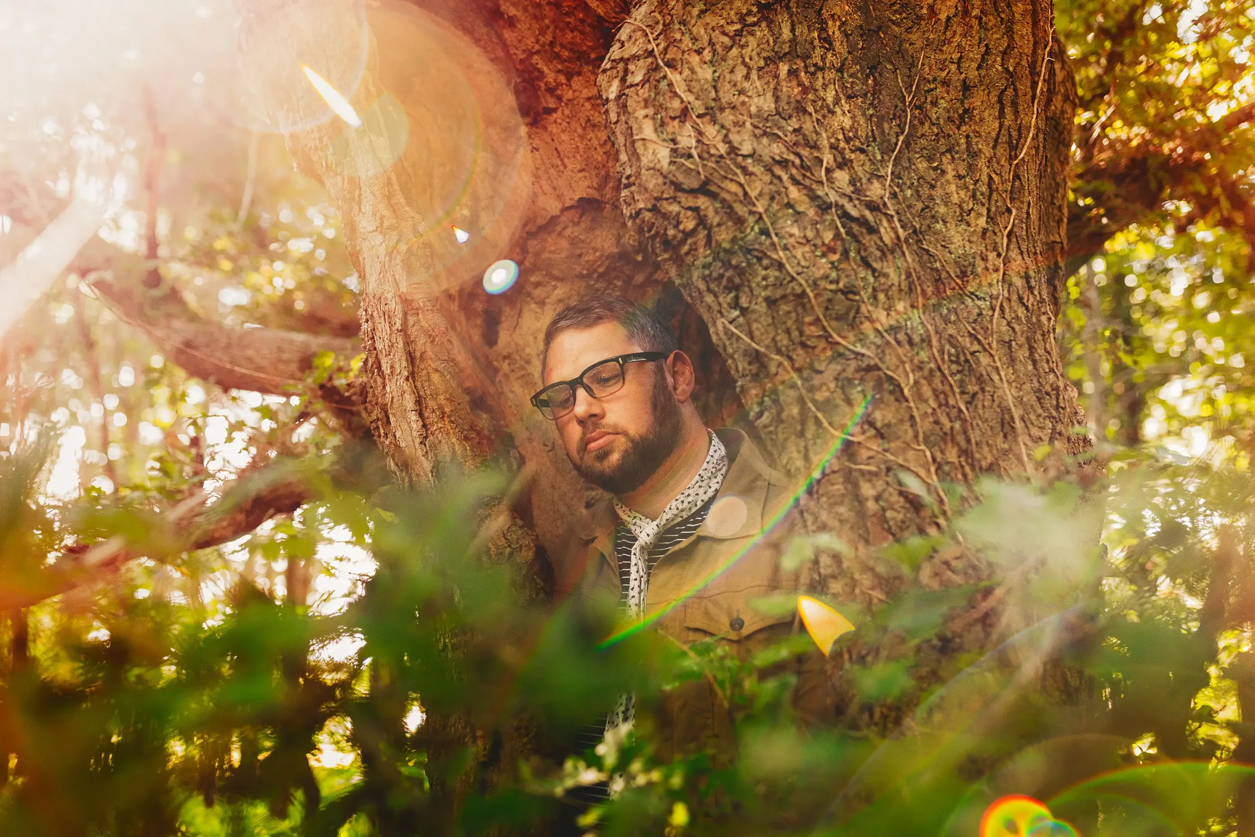 Held by Trees front man, David Griffiths solo portrait and promotional artist photography