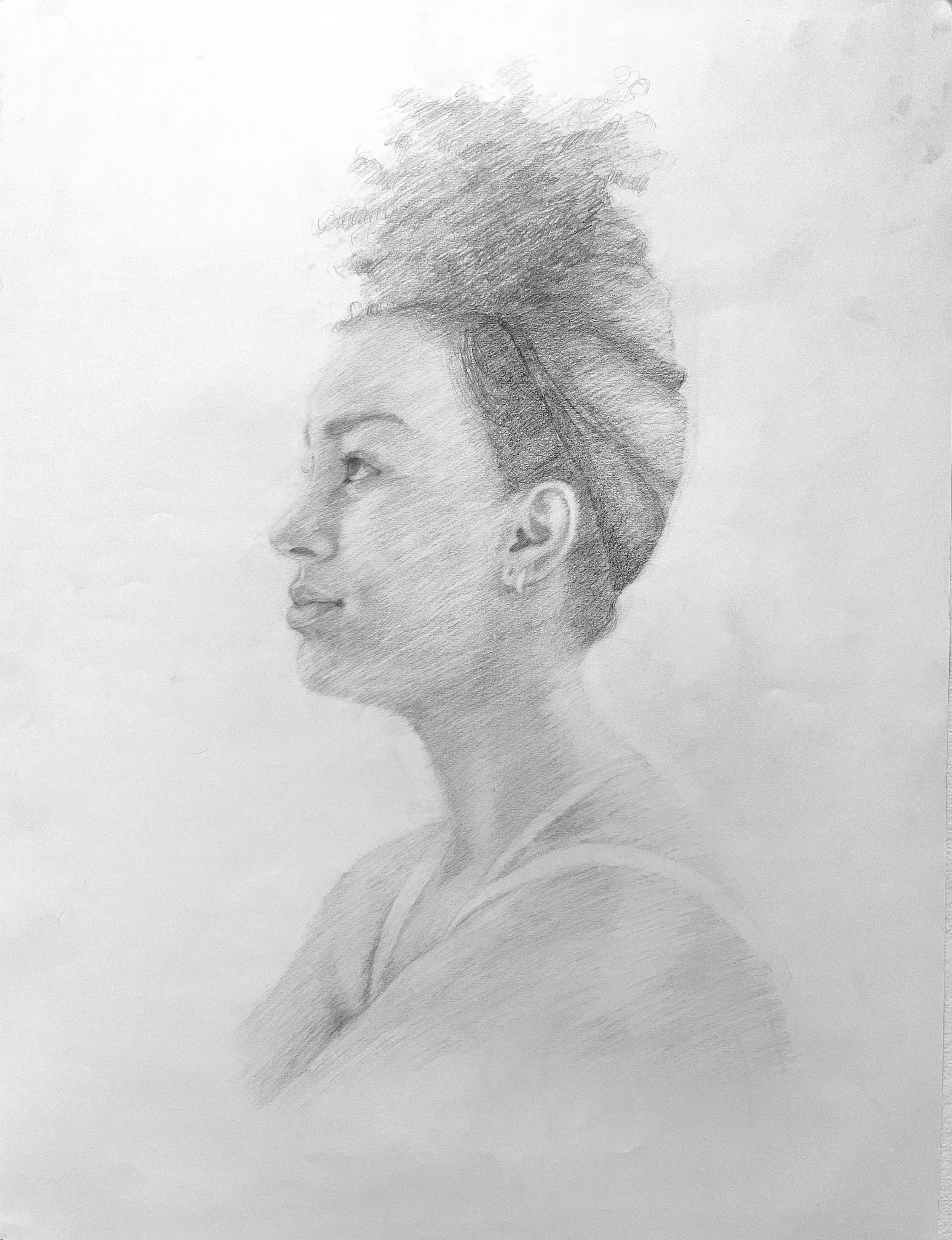Novah. graphite drawing. 18 x 24 inches. (2025)