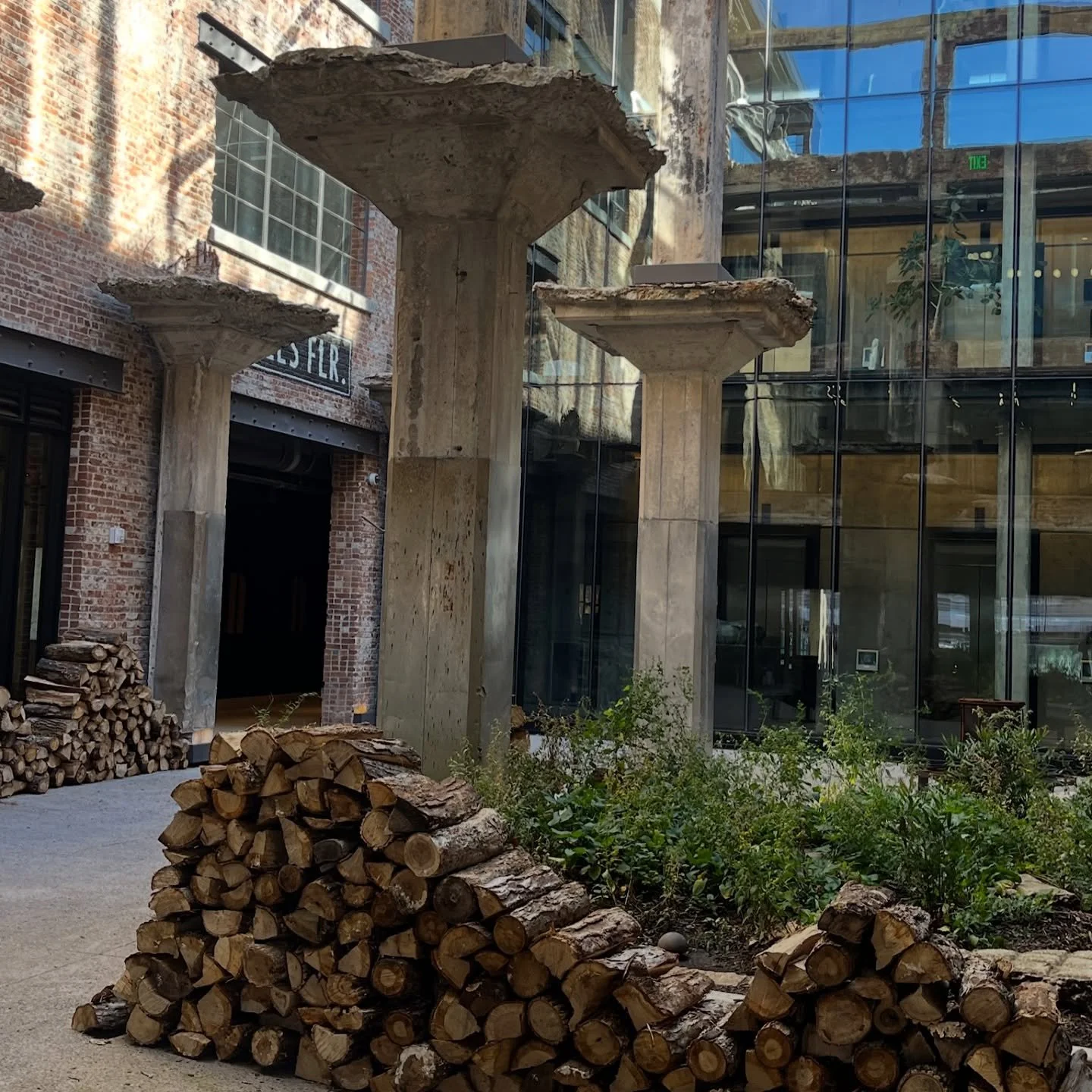 Firewood season is here again at @neuhoff_district. 

We love when clients engage us outside of our normal green rounds. It&rsquo;s biophilic design after all. Christmas tree stand? Rooftop installation? We&rsquo;re your people. 

🪵 Xo