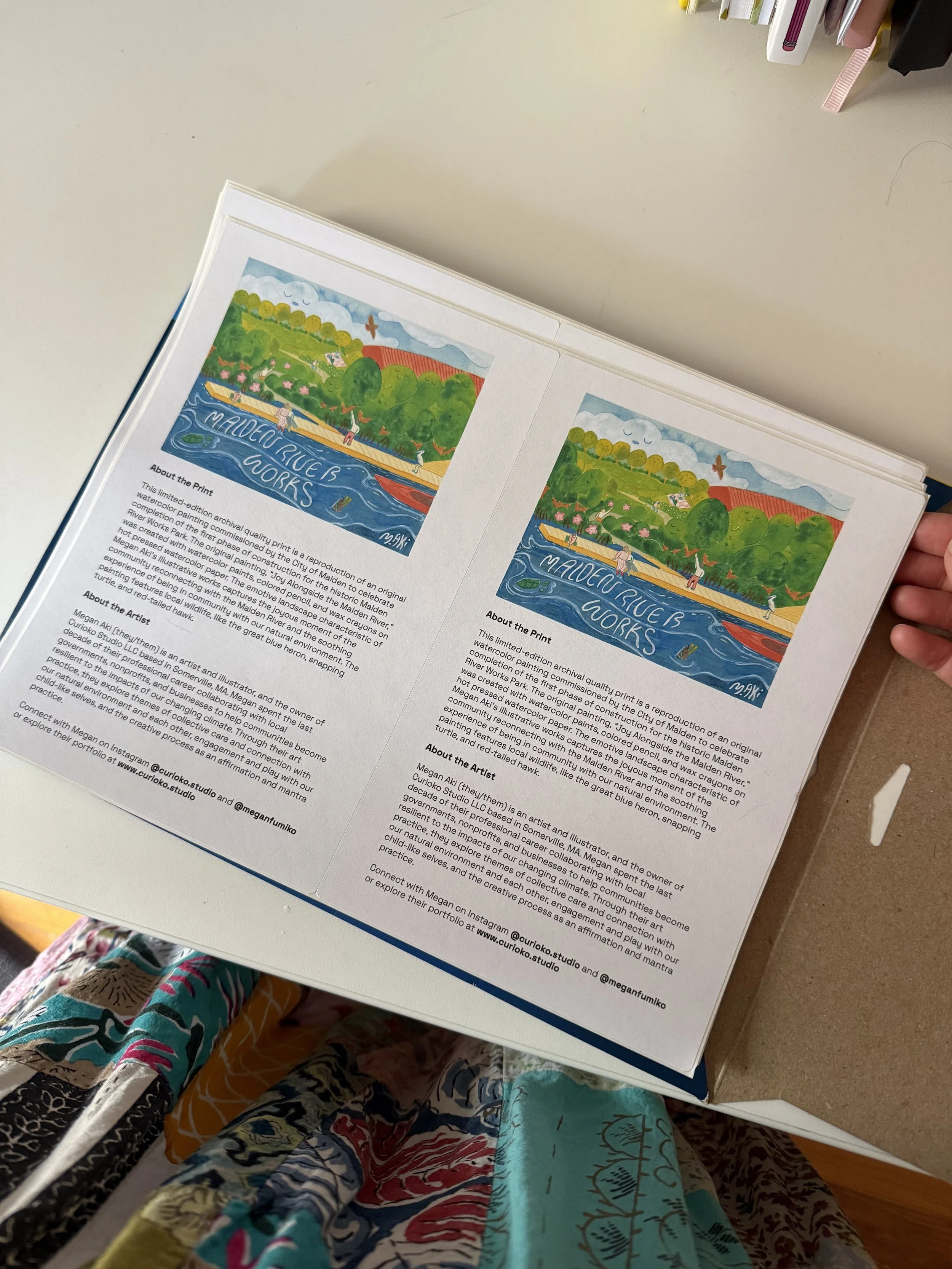 Package labels with print information