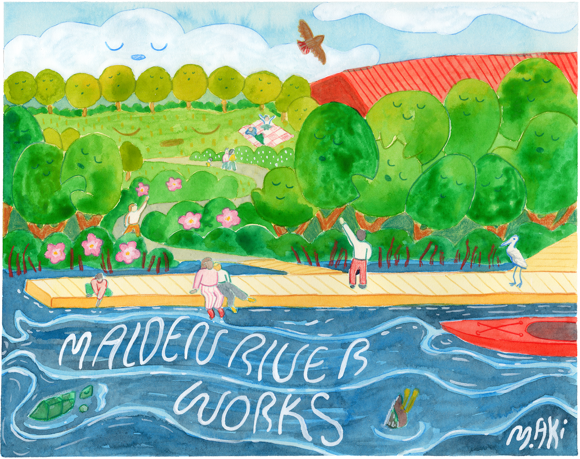 Malden River Works Commemorative Print
