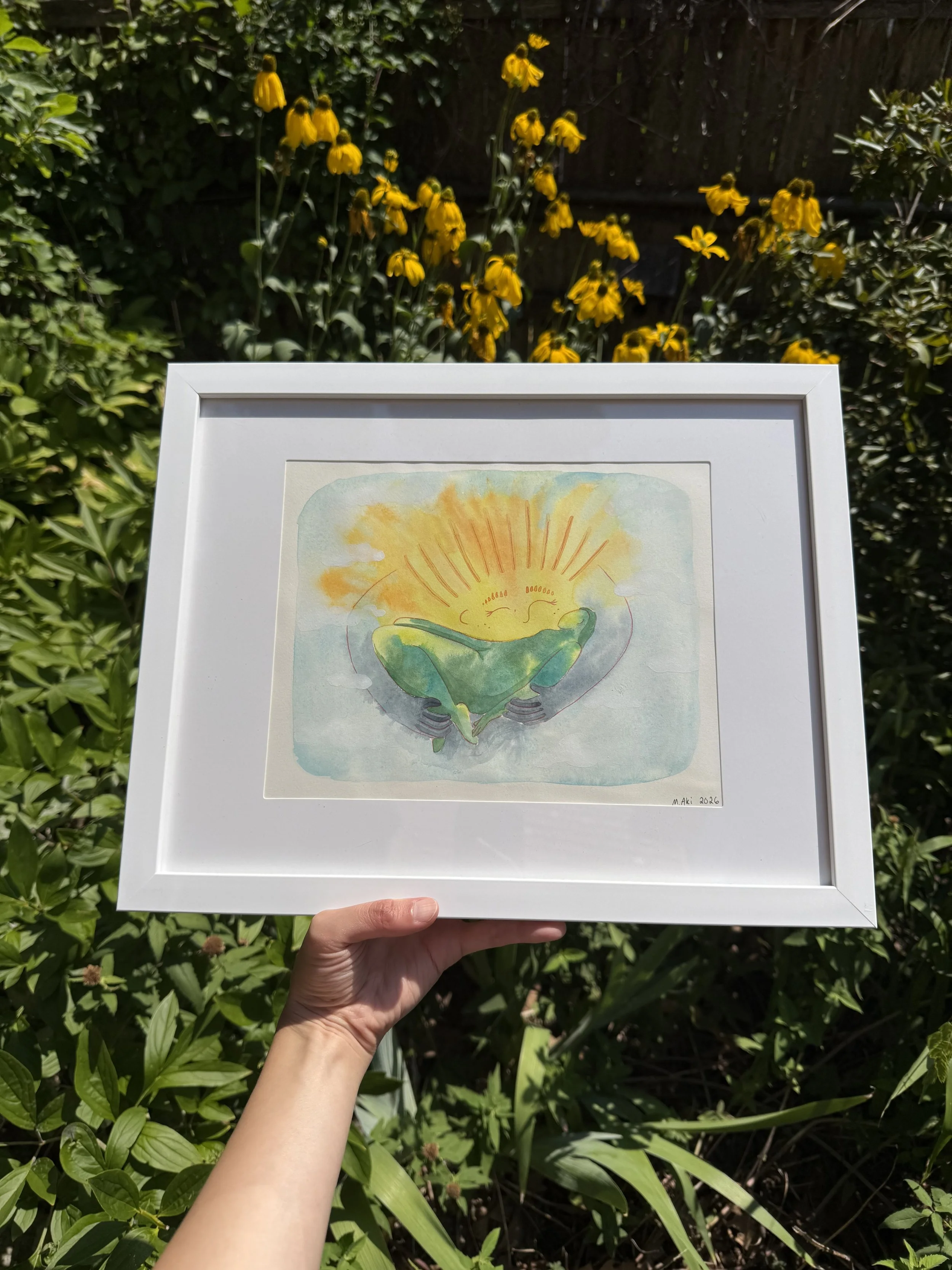In Your Arms - Day (Framed Original)