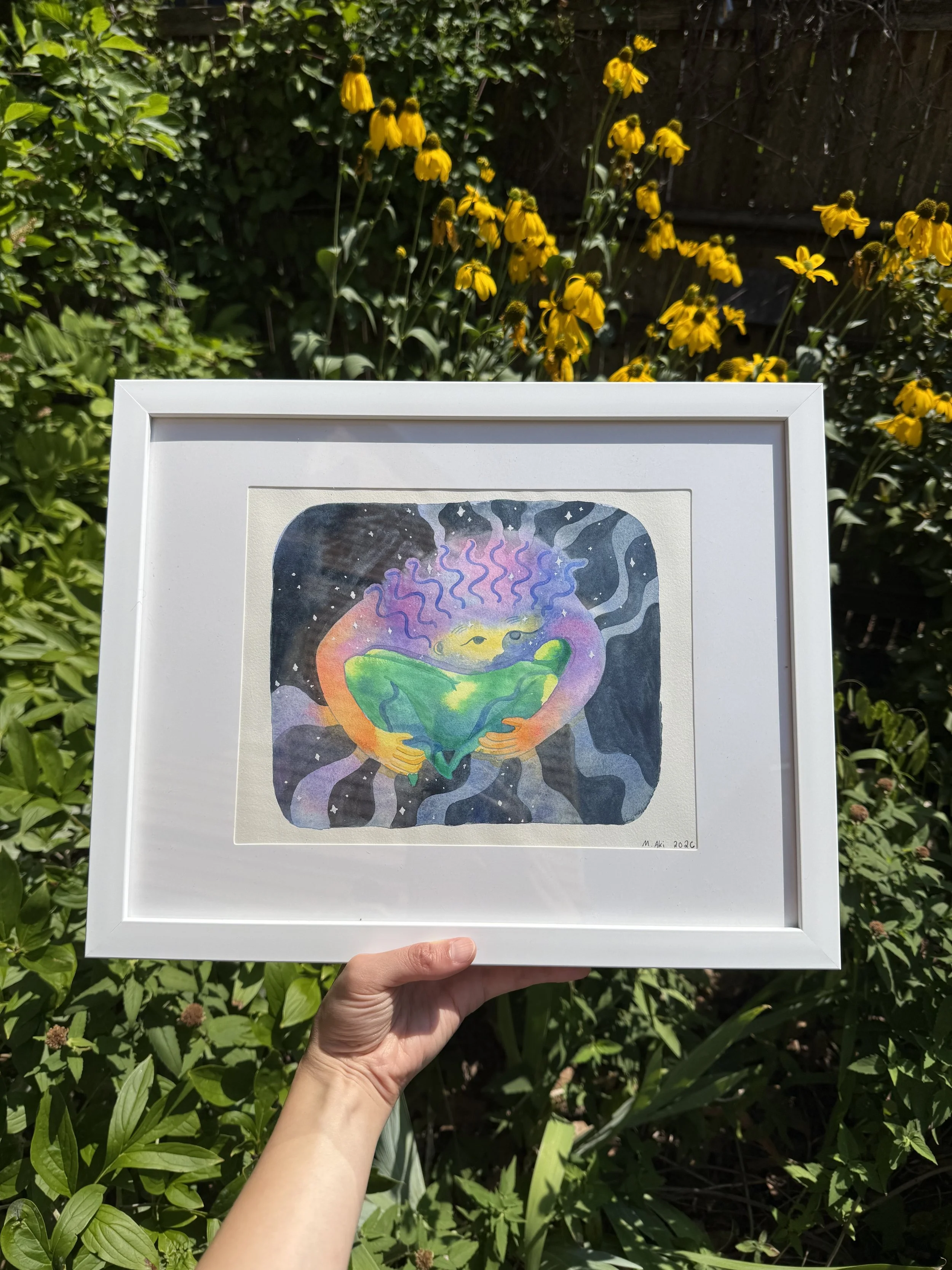 In Your Arms - Night (Framed Original)