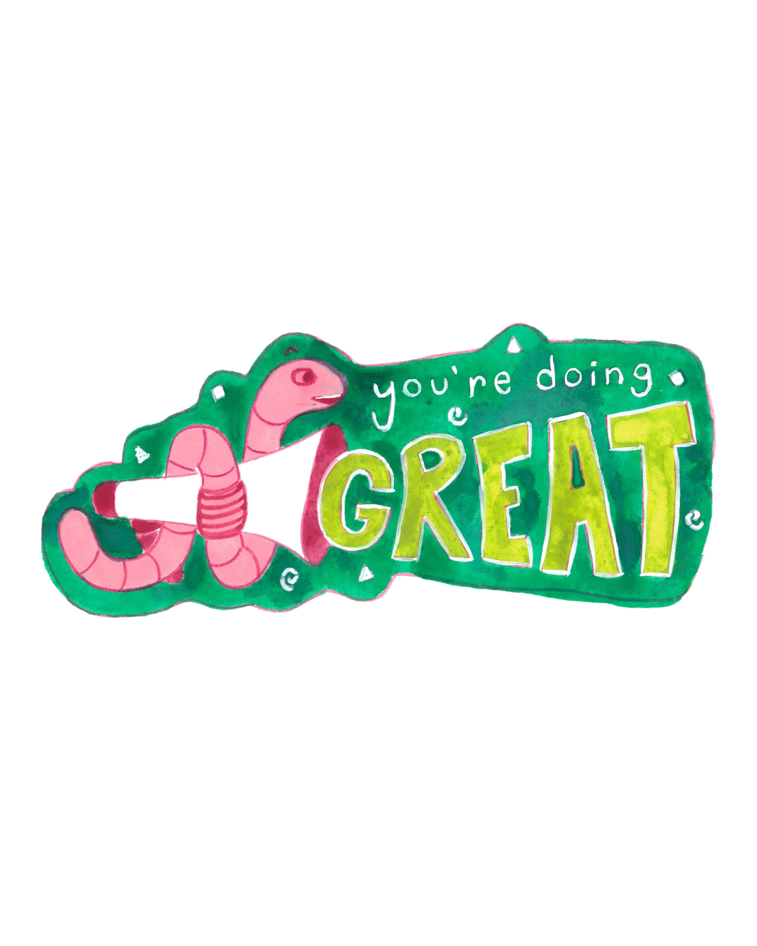 Worm of Encouragement (Sticker)