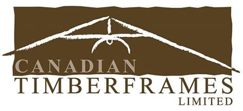 Canadian Timberframes Limited logo with a stylized saw blade and beam design.