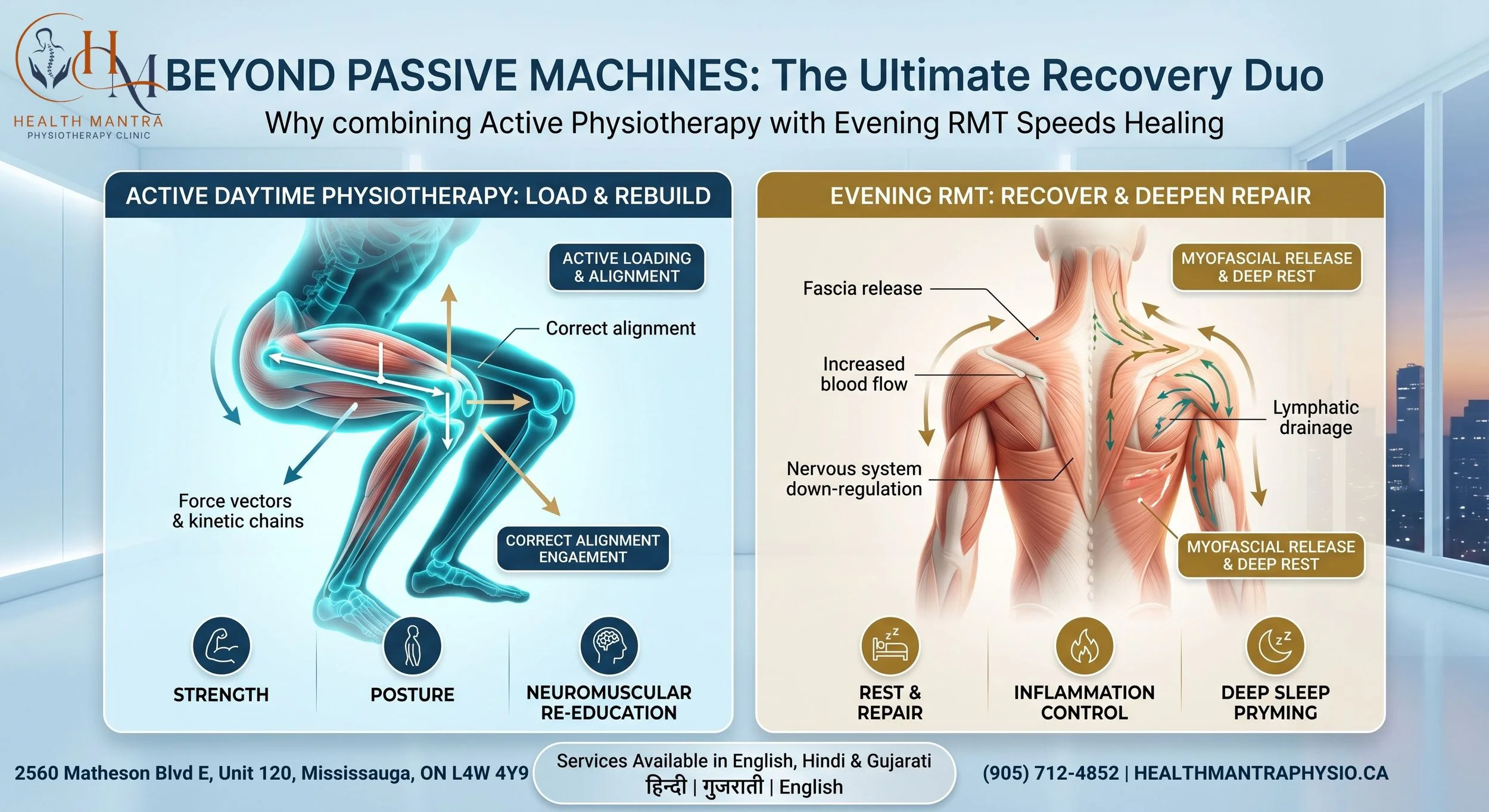 Beyond Passive Machines: Why Combining Active Physiotherapy with Evening RMT Speeds Recovery