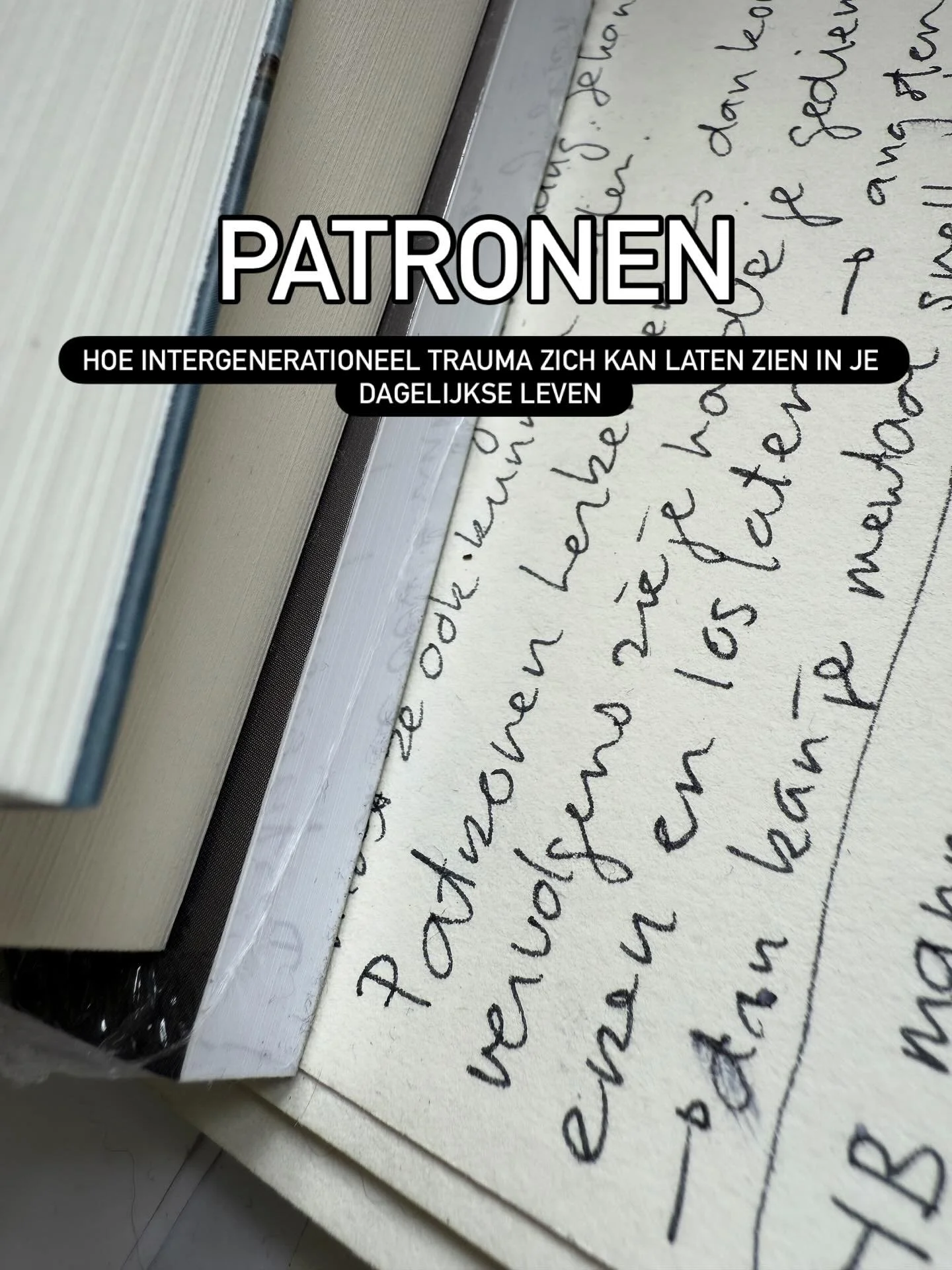 Soms draag je iets wat niet van jou is.
En toch bepaalt het hoe jij je voelt, hoe je kiest, hoe je leeft. 

🤍

Intergenerationeel trauma laat zich zelden zien in &eacute;&eacute;n duidelijke gebeurtenis.
Het openbaart zich vaak in wat zich blijft he