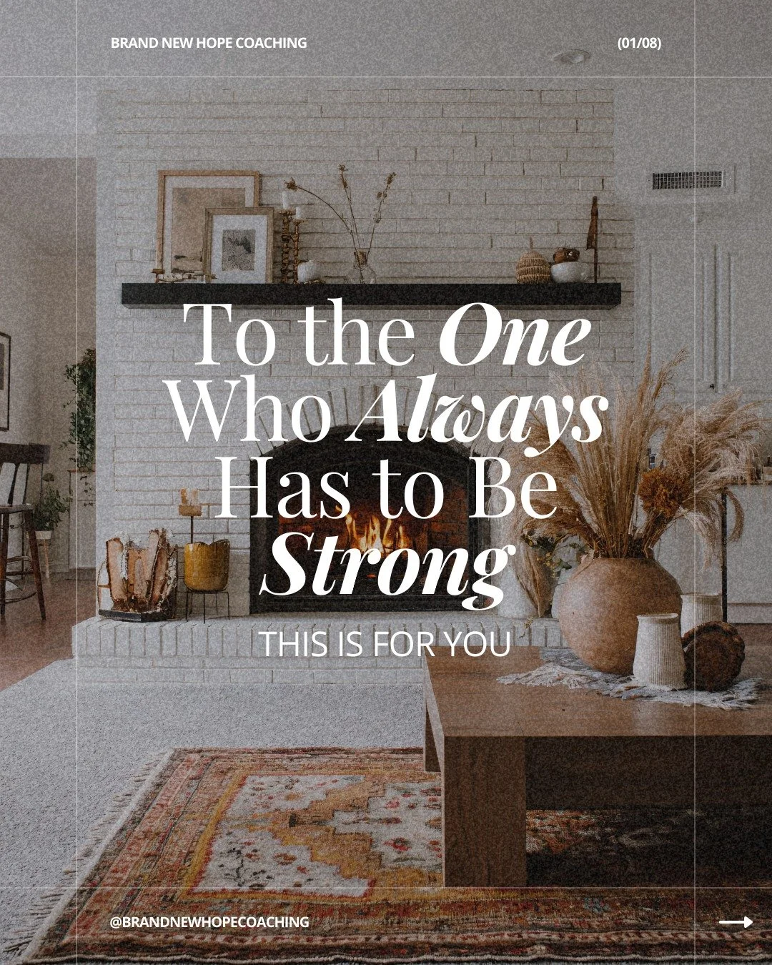 To the woman who holds everyone else up &mdash; I see you.

You&rsquo;re the steady one.

 The dependable one.

 The &ldquo;I&rsquo;ll be there&rdquo; one.

And somewhere along the way, you learned that your role is to be okay so everyone else can fa