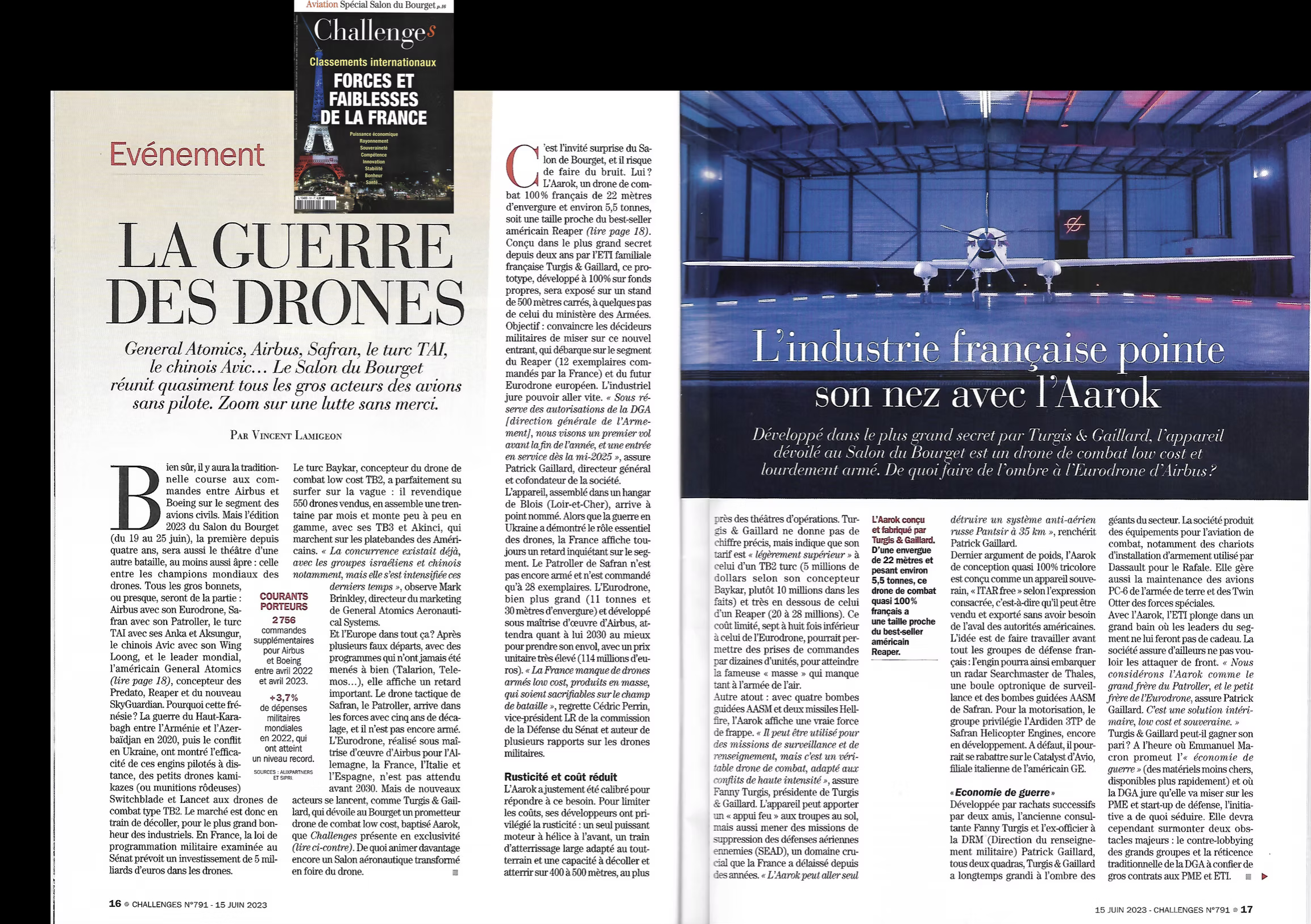 Le groupe Turgis Gaillard avec son drone AAROK dans le magazine Air et Cosmos