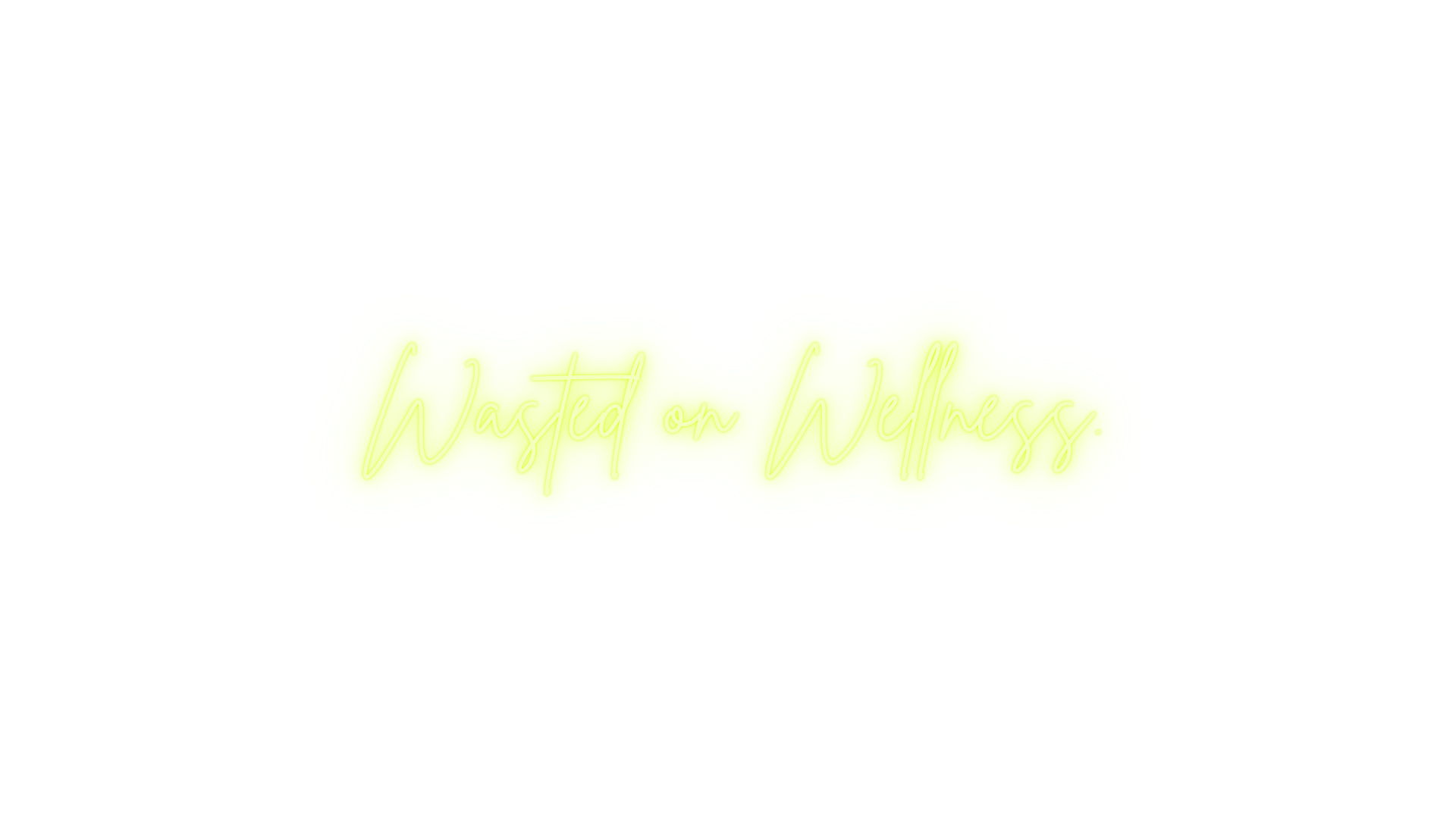 Bag Bar luxury mobile IV therapy hero image, Wasted on Wellness neon sign, Red Bank NJ
