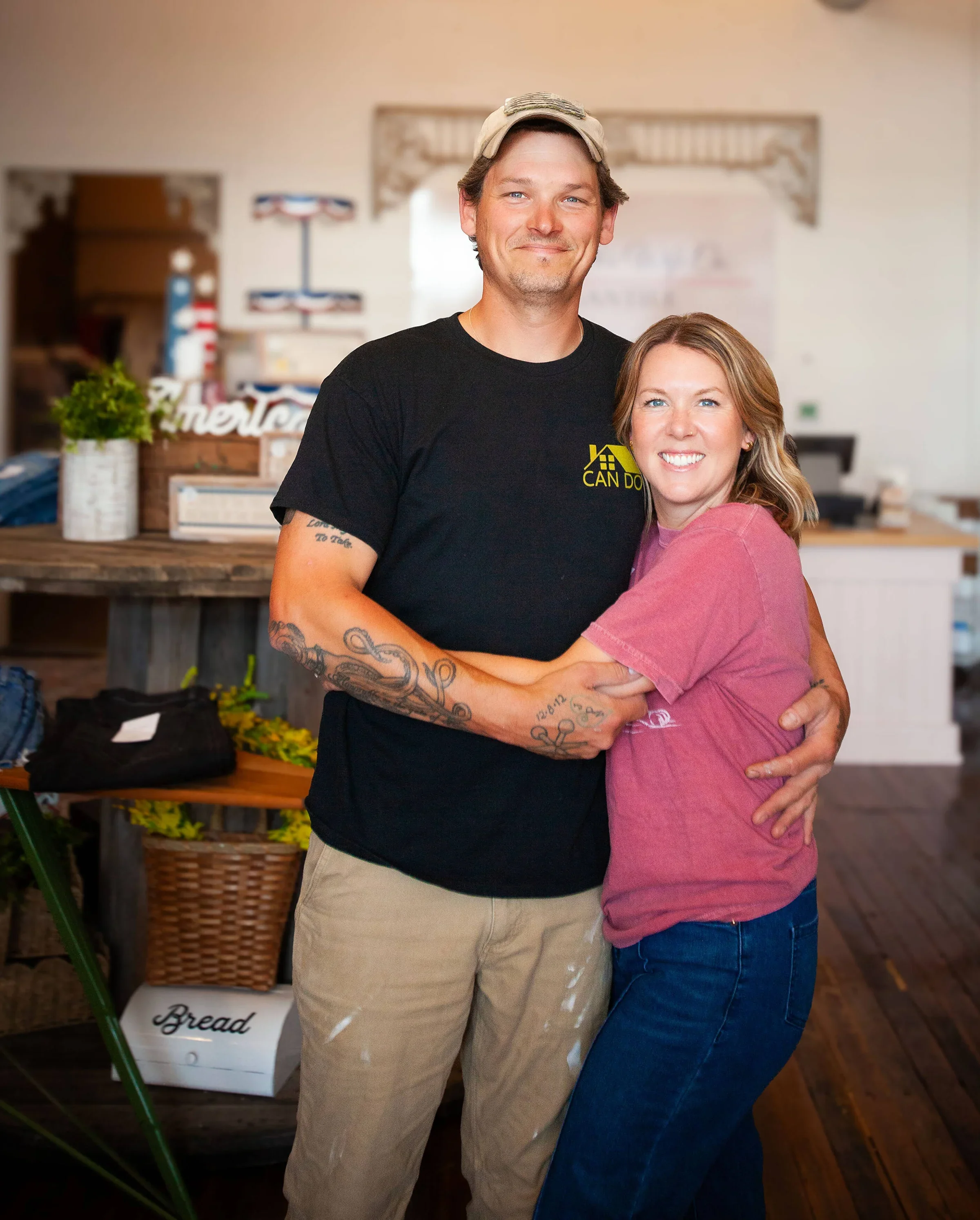 Joe and Eli Nenneman owners of Nenneman Haus Construction and The Carpenters Wife Store