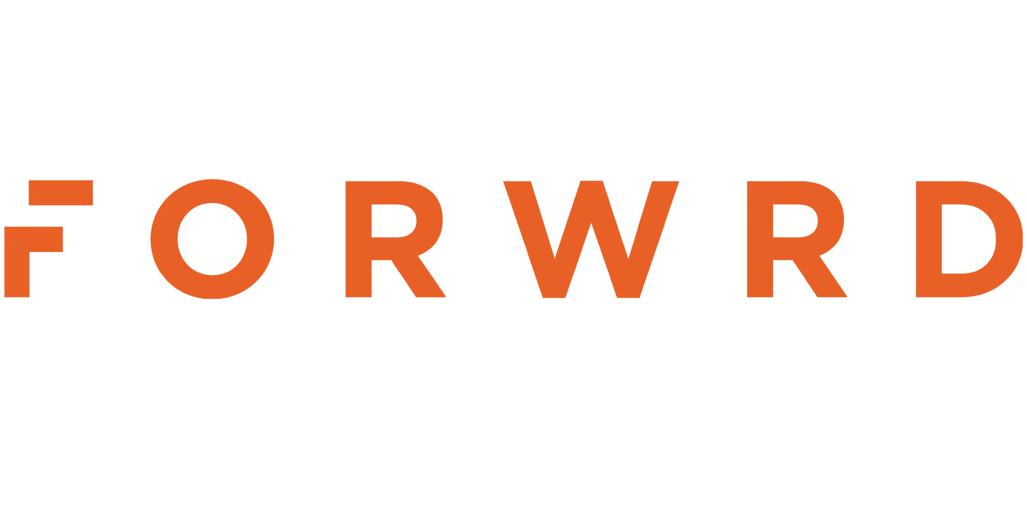 The word "FORWARD" in bold orange letters, with the phrase "There is no better way to move forward than with us" written below in smaller black text.