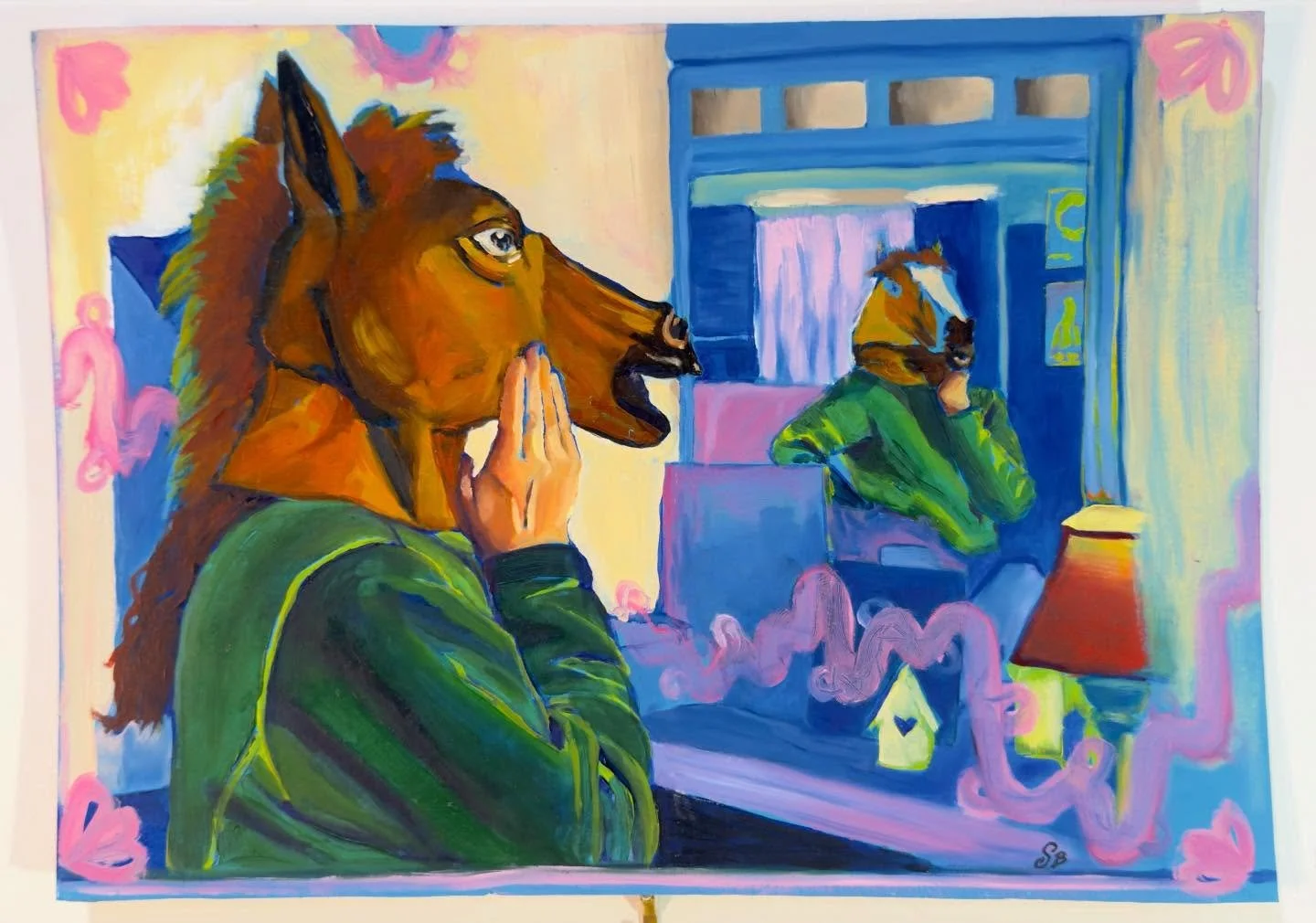 oldie but a goodie from my senior thesis show in undergrad,,

finally took some nice official photos of all my work !!