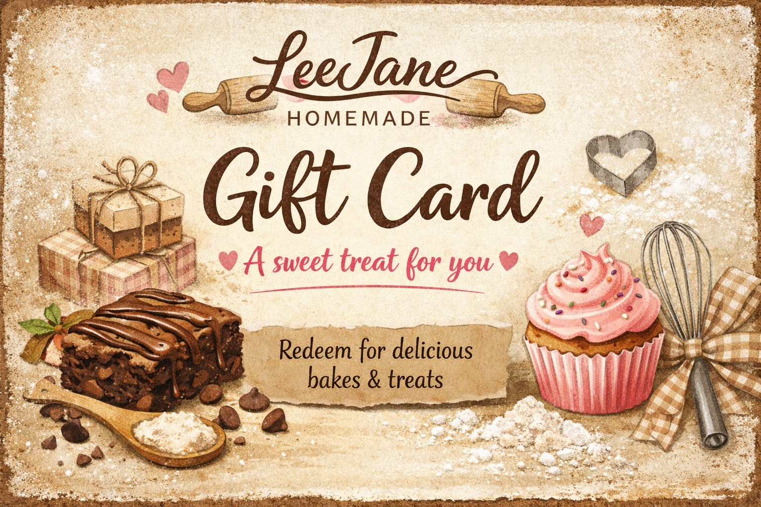 LeeJane Homemade Gift Card
