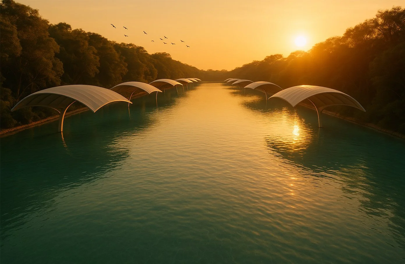 Oasis Sanctuaries: Aquatic Channel Concept