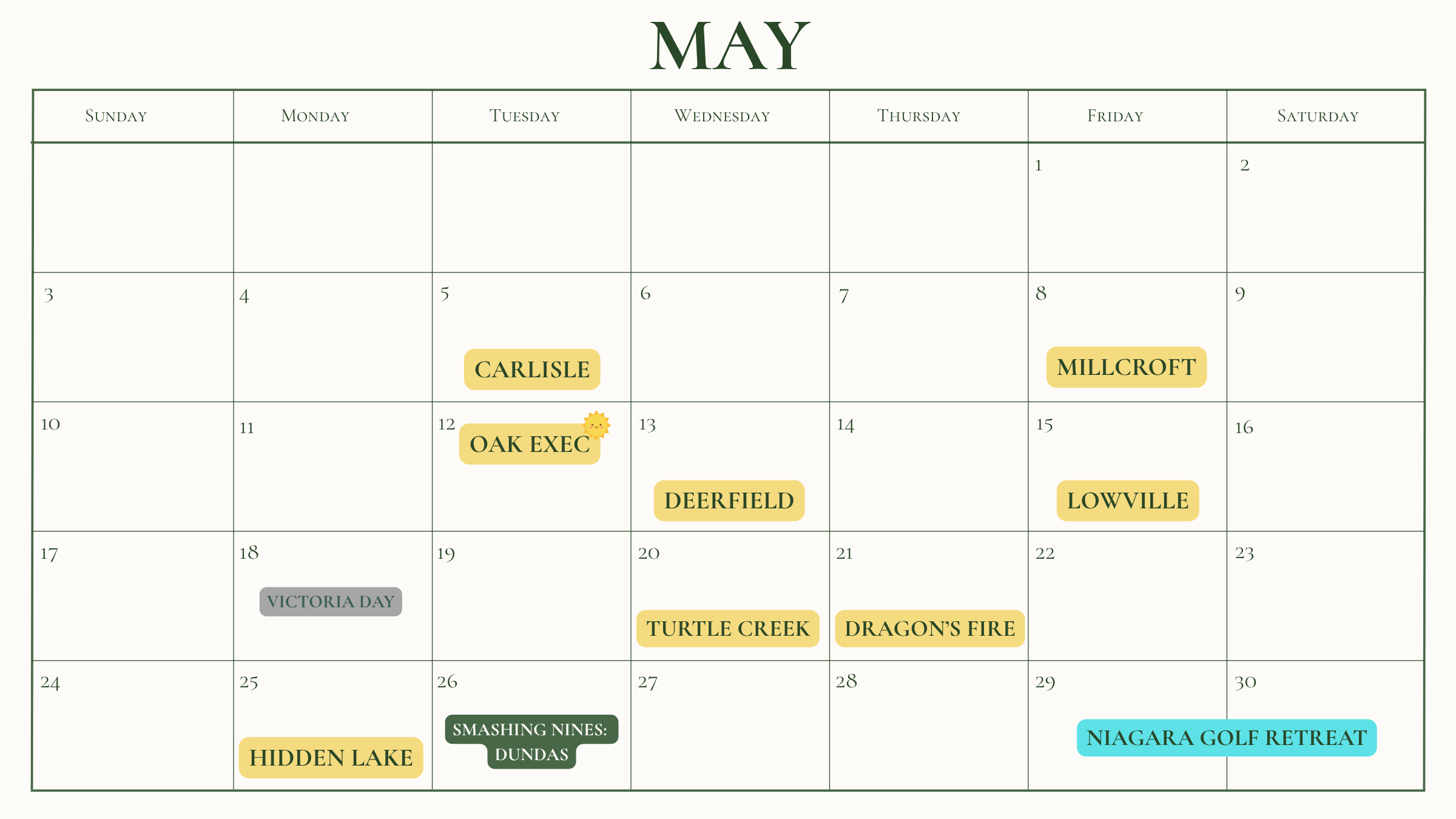 *These plans may take a mulligan if needed⛳