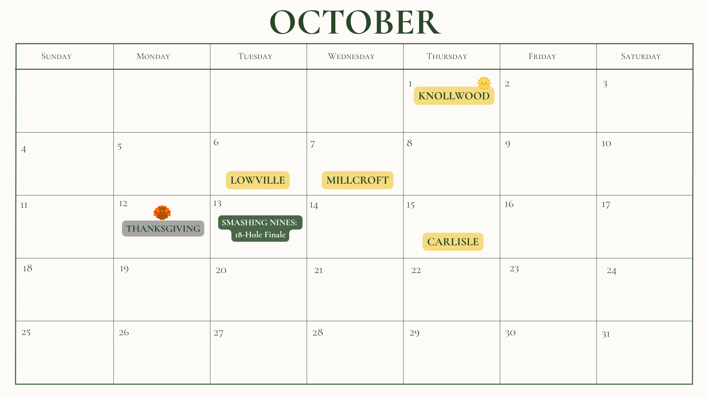 *These plans may take a mulligan if needed⛳