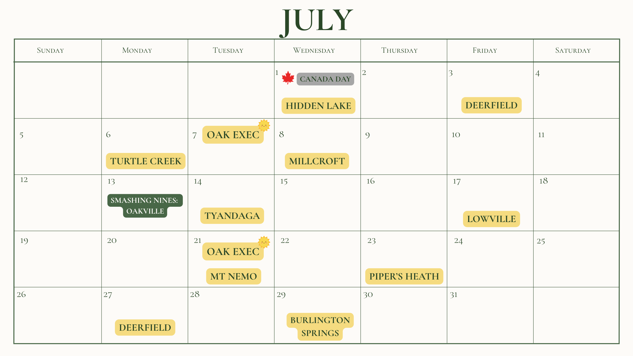 *These plans may take a mulligan if needed⛳