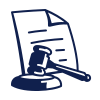 A hand holding a pen and writing on paper.