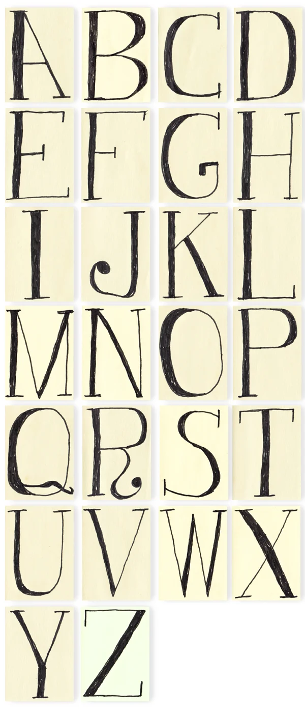 Post-it® Alphabet