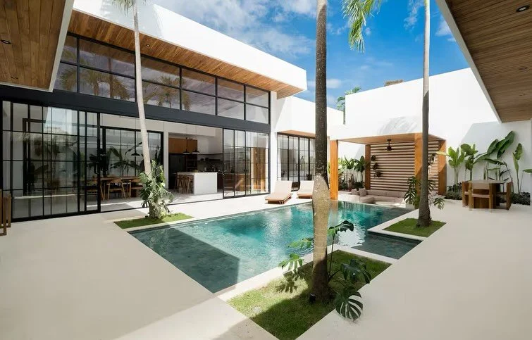 A stunning 5-bedroom luxury villa in South Kuta, Bali.
Discover an extraordinary escape where tropical elegance meets timeless sophistication. This exclusive villa offers the ultimate in privacy, style, and comfort — designed for discerning gu