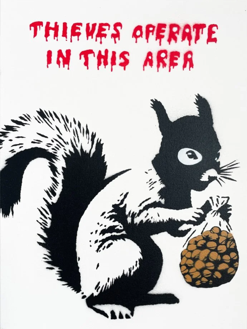 Neverwork 'Warning Thieves Operate In This Area' Print Available