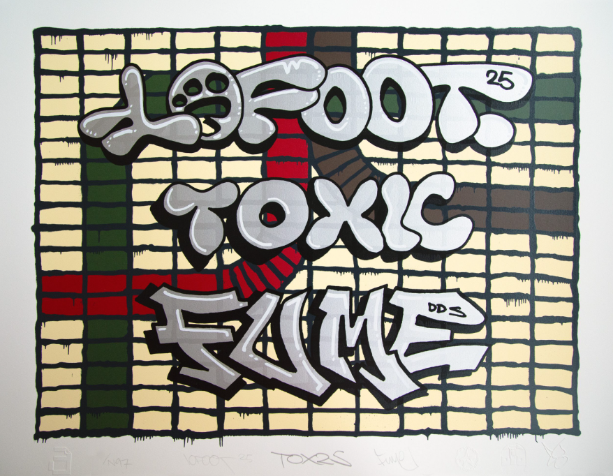 10FOOT + TOX + FUME 'Tunnel Block' Print Available