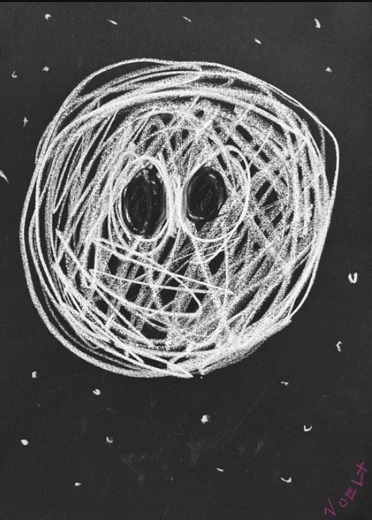Noel Fielding 'Moon' Original Drawing Available