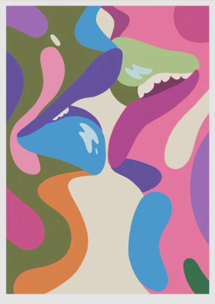 Helene Brox 'Kyss' Print Available