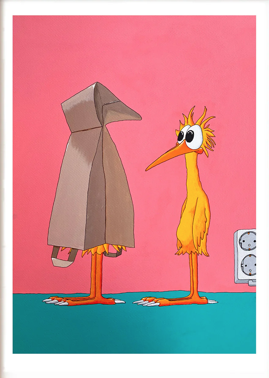 Evert A. Steen 'Gulefinkene' Print Available