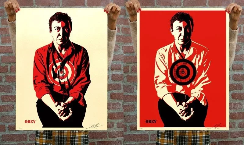 Obey Shepard Fairey 'Jasper Johns' (Red or Cream) Prints Re-Release Details