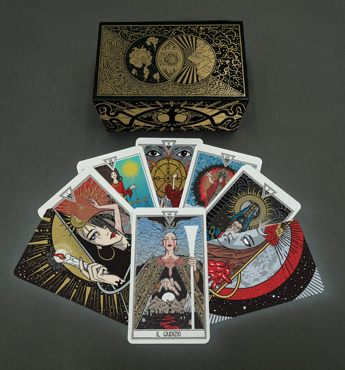 Malleus 'Arcana Tarot Cards' Gold Kickstarter Available