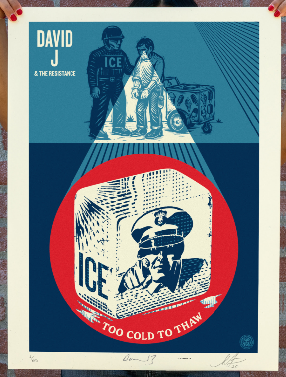 Shepard Fairey/Obey + David Haskins + Tomo77 'Ice Too Cold To Thaw' Release Details