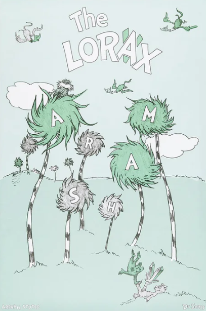 Daniel Arsham + Dr Seuss 'The Lorax' Print Available