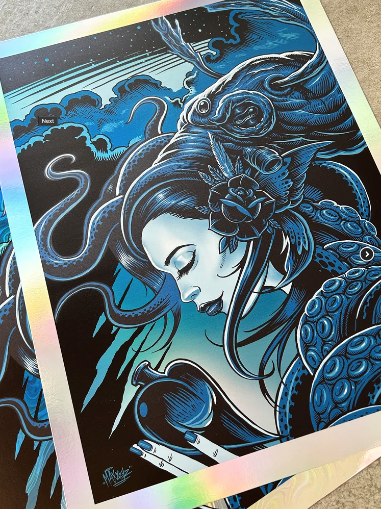 Maxx242 'Wash Away The Rain' Rainbow Foil Print Available